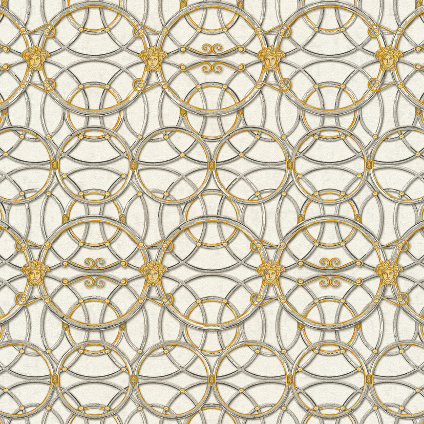 Versace Papier peint de designer - or, argent