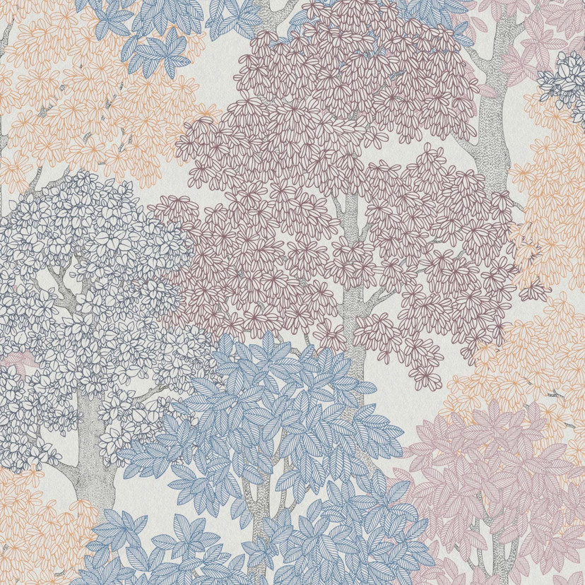 Architects Paper Floral Impression - Papier peint intissé de forêt, multicolore