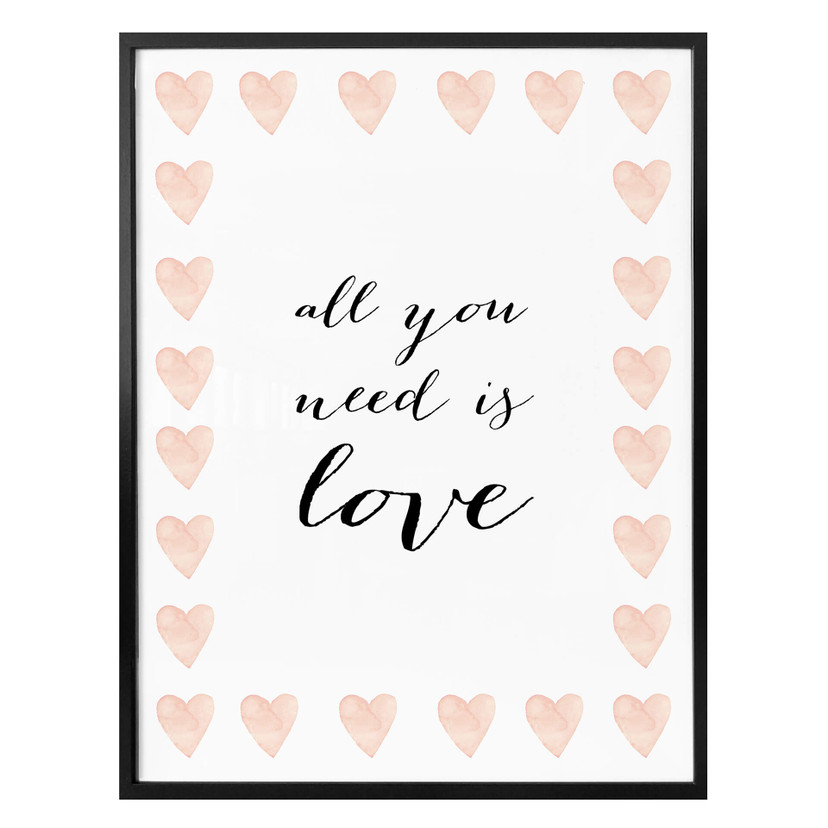 Plakat Confetti & Cream - All you need is love