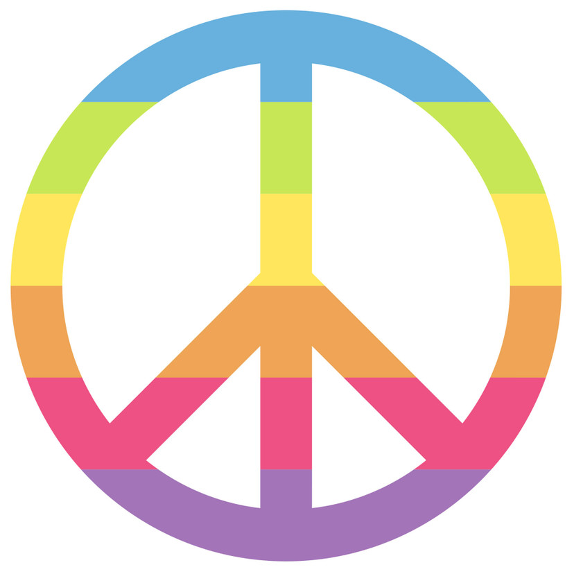 Muursticker Emoji Peace