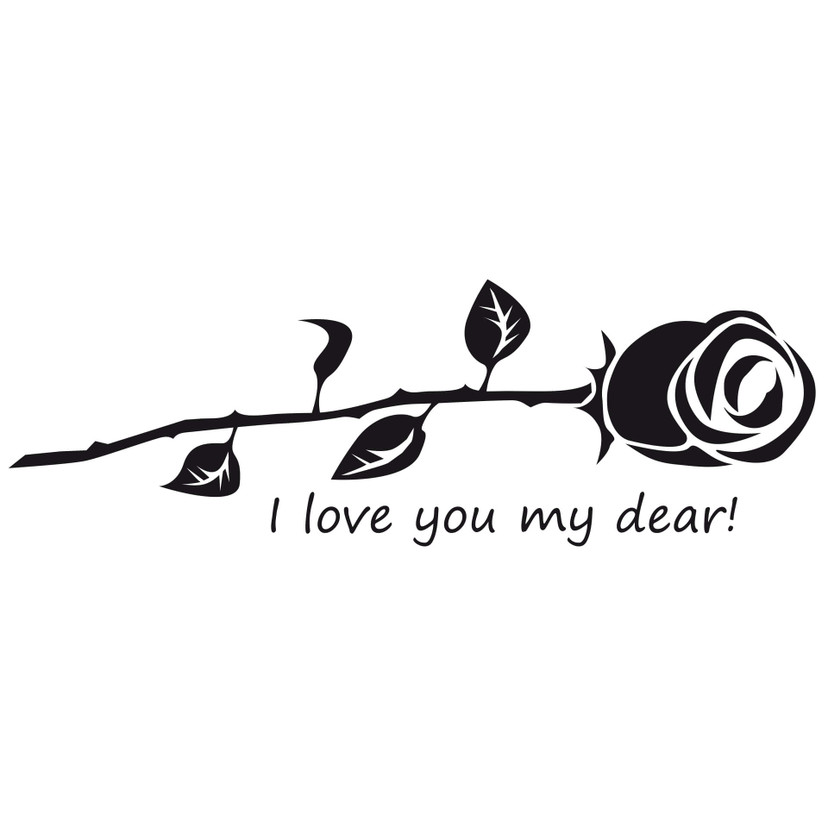 Wallsticker I love you my dear!