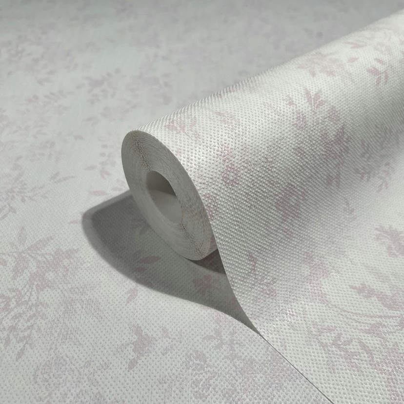 Grafisk tapet, non-woven tapet Novamur Jackie hvid, pink