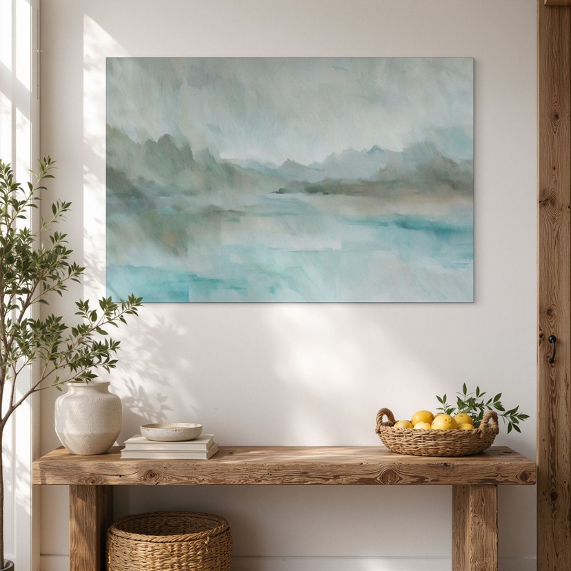 Tableau Velvet Horizon - Lac Abstrait - Sir Edward x Grigory Gladarev - Alu-Dibond