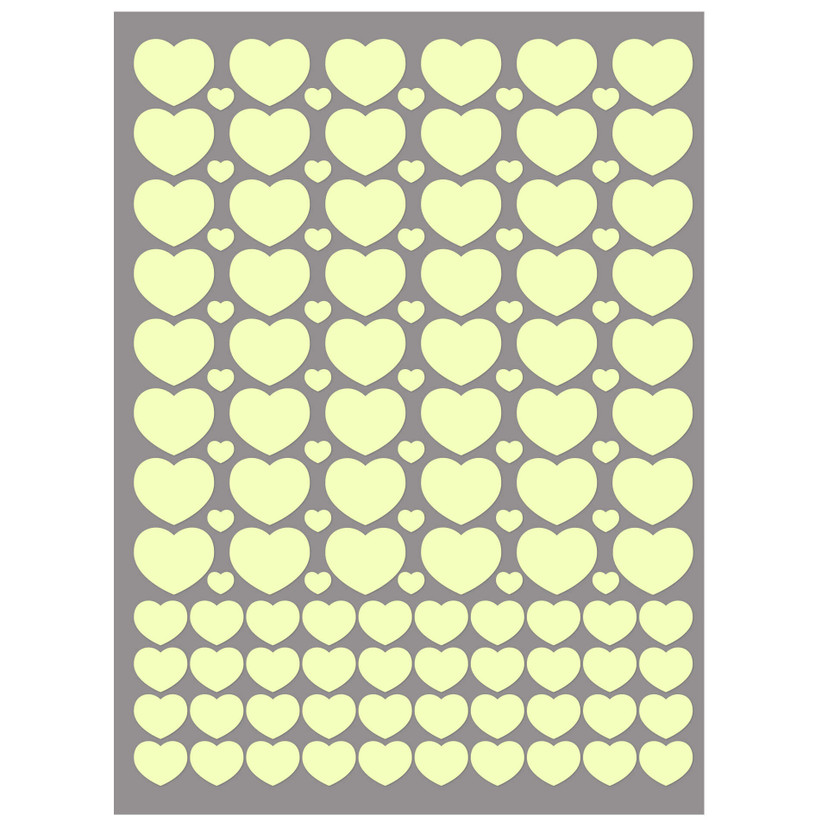 Wallsticker - Selvlysende hjerte stickers