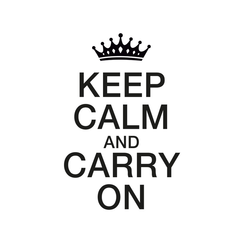 Wallsticker Keep Calm and Carry On