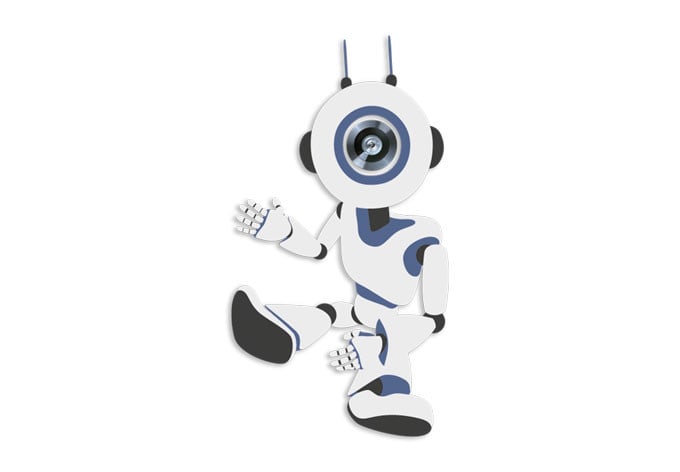 Sticker mural - Judas robot 02