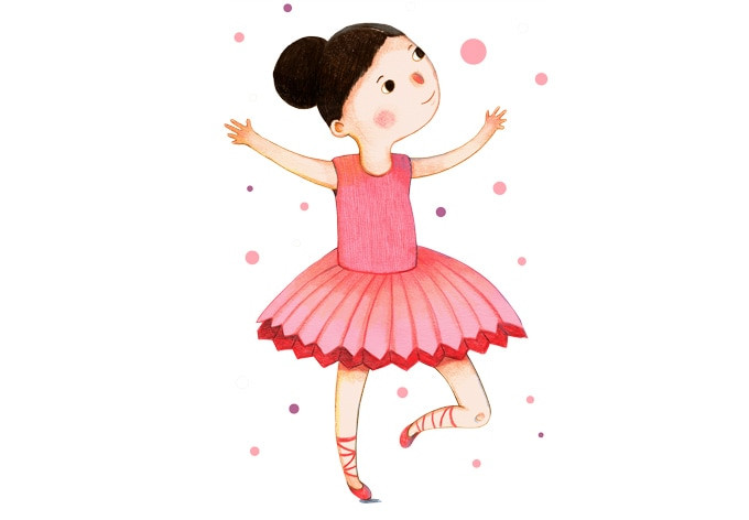 Sticker mural - Loske - Jolie ballerine