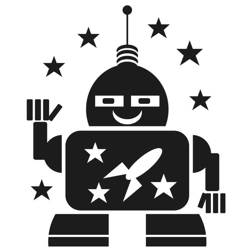 Sticker mural - Robot Spacy
