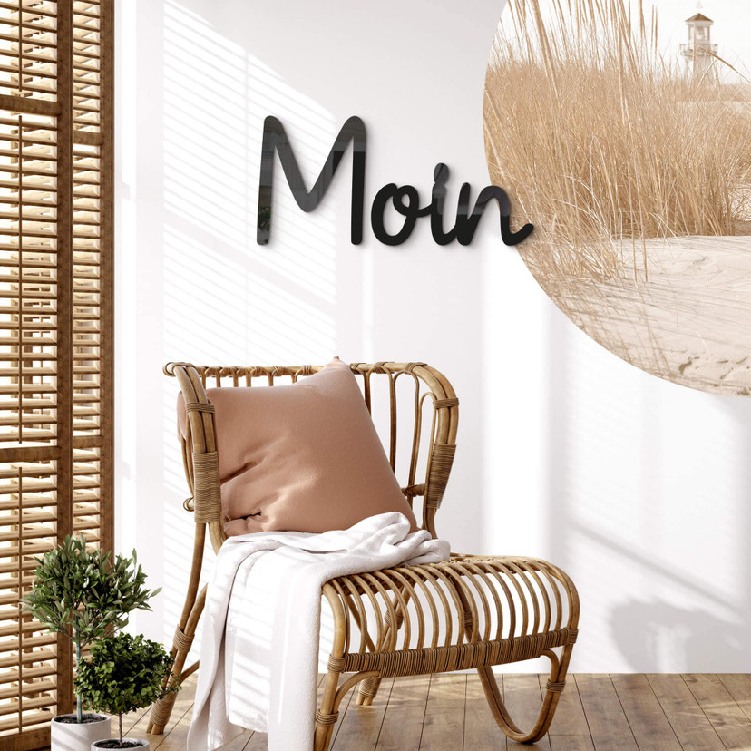 3D Schriftzug Moin - maritime Deko - Acryldeko