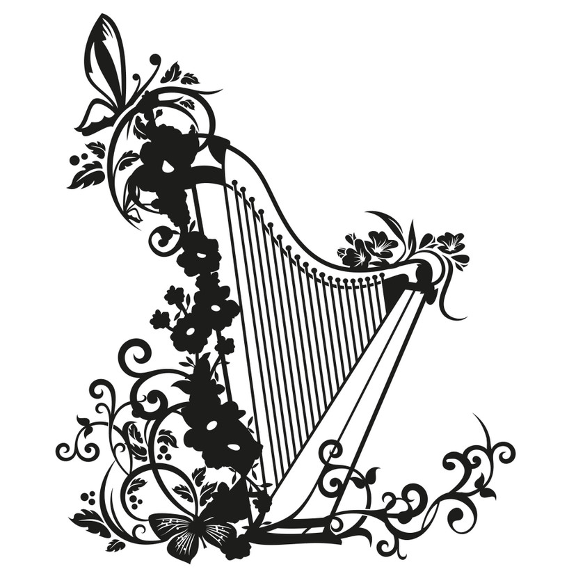 Wallsticker Harpe