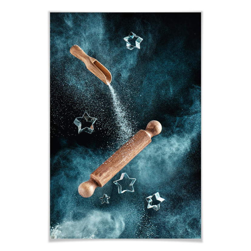 Poster Belenko - Kitchen mess: Star shaped Cookies
