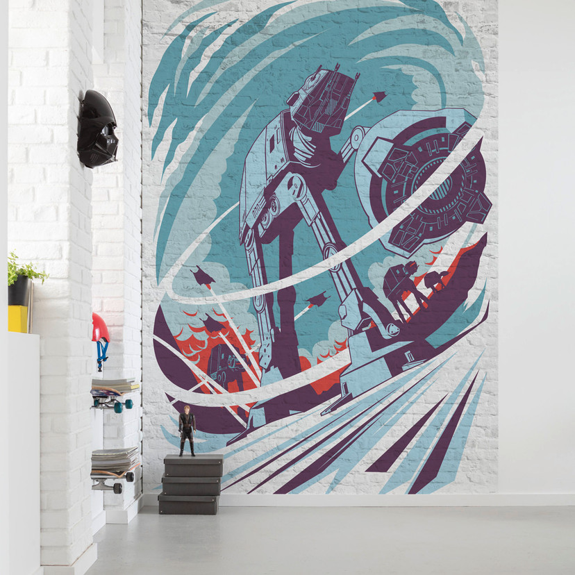 Vlies Fototapete - Star Wars Classic Concrete Hoth - 200 x 280 cm