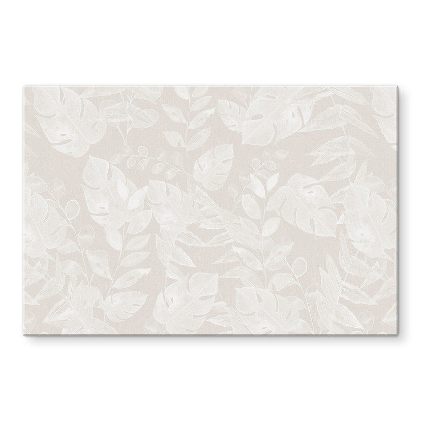 Akrylbillede Tropical Leaves Beige - Bloomery Decor