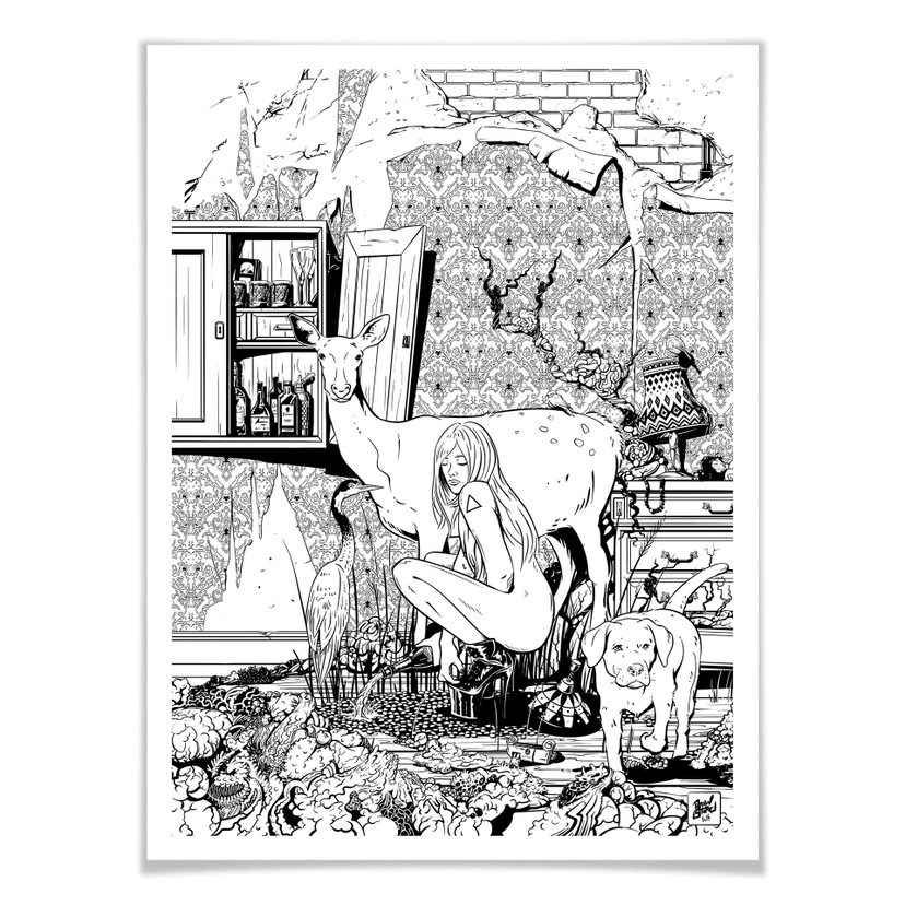 Plakat Drawstore - In the Livingroom
