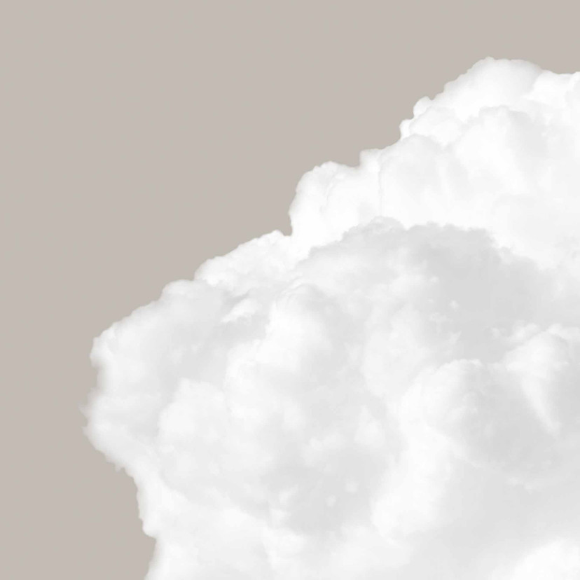 Papier peint Nuages2 gris blanc - Papier peint intissé Designwalls 2 - 2.55 x 3.5 m