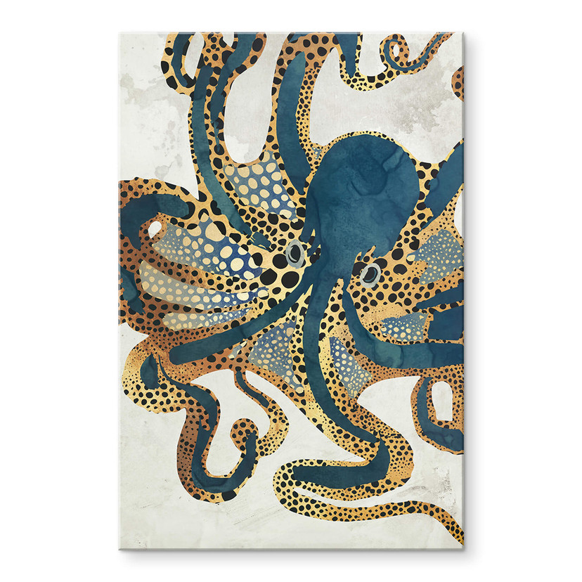 Akrylbillede SpaceFrog Designs - Gylden blæksprutte