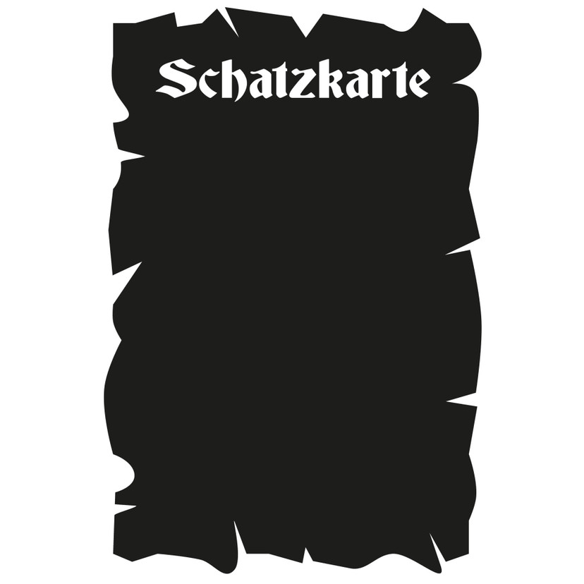 Tafelfolie Schatzkarte