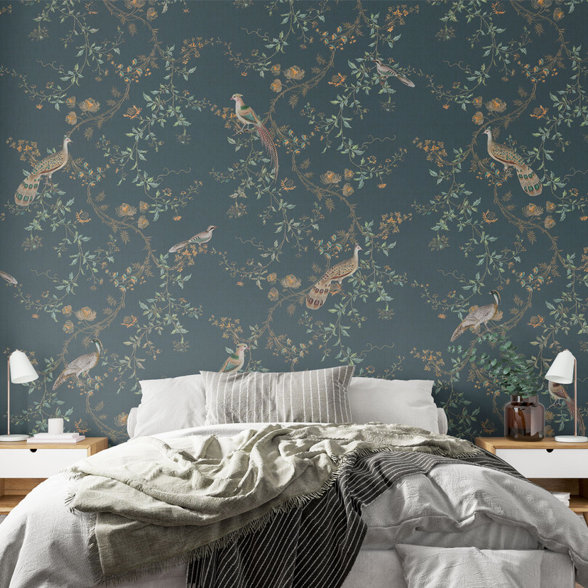 Fototapeta egzotyczne ptaki w lesie - Bloomery Decor