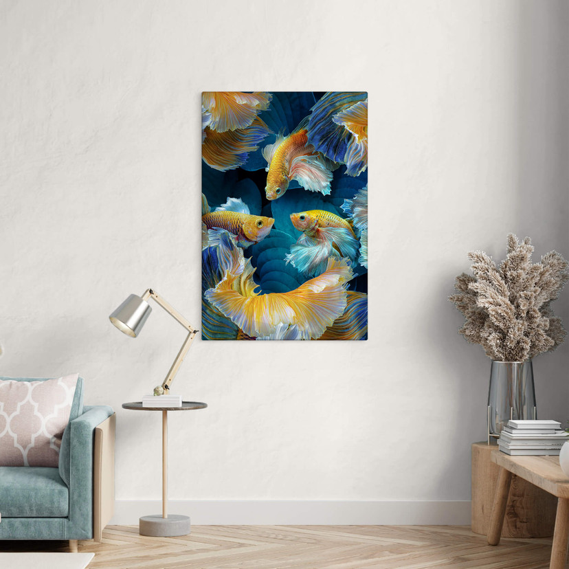 Tableau sur verre Egger - Poisson coloré