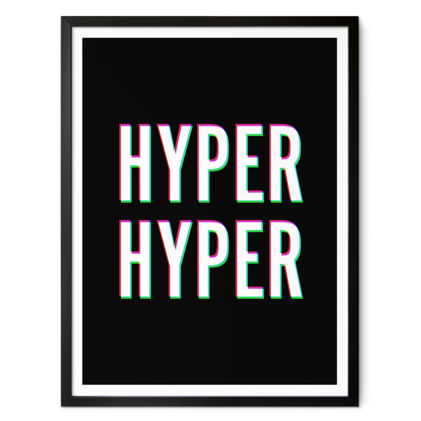 Plakat Hyper Hyper - Efekt usterki