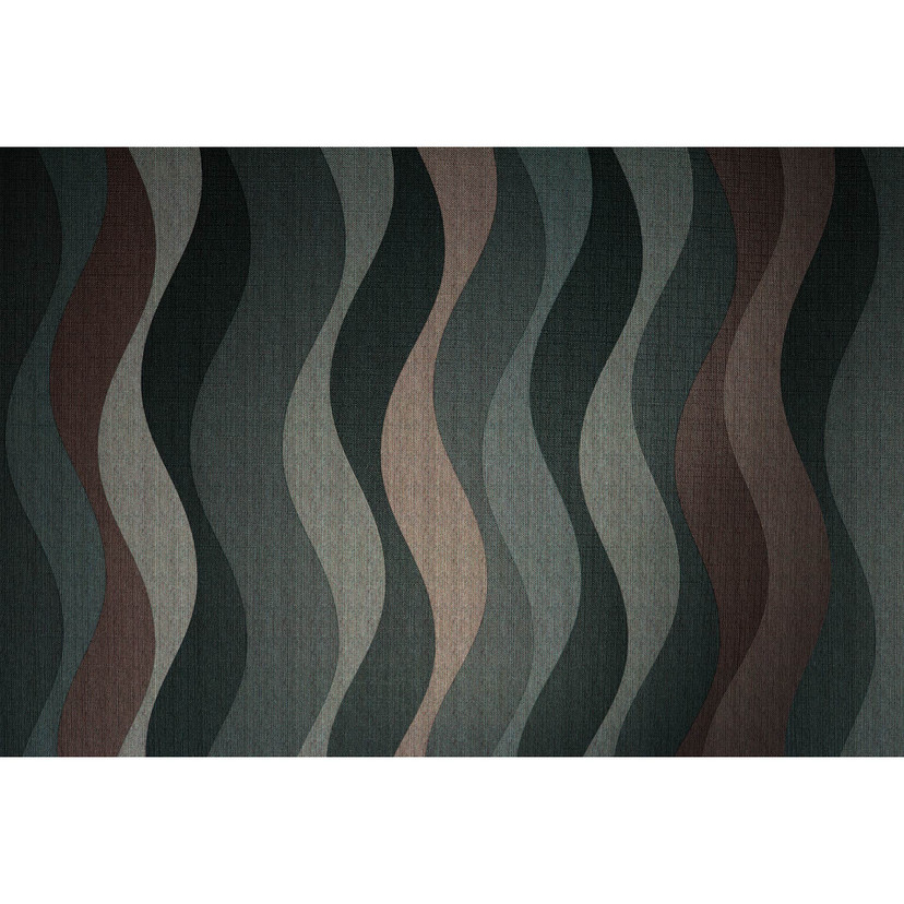 Fotomural Paredes de Patel 3 Savoy 1 verde, beige, rojo, gris