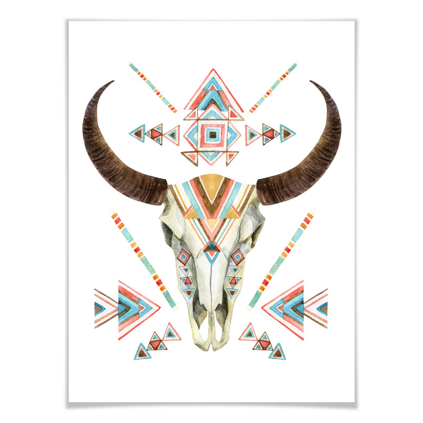 Plakat Bohemian Skull
