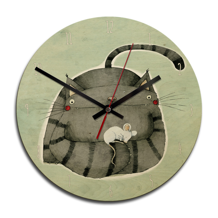 Horloge murale en bois - Loske - Amis