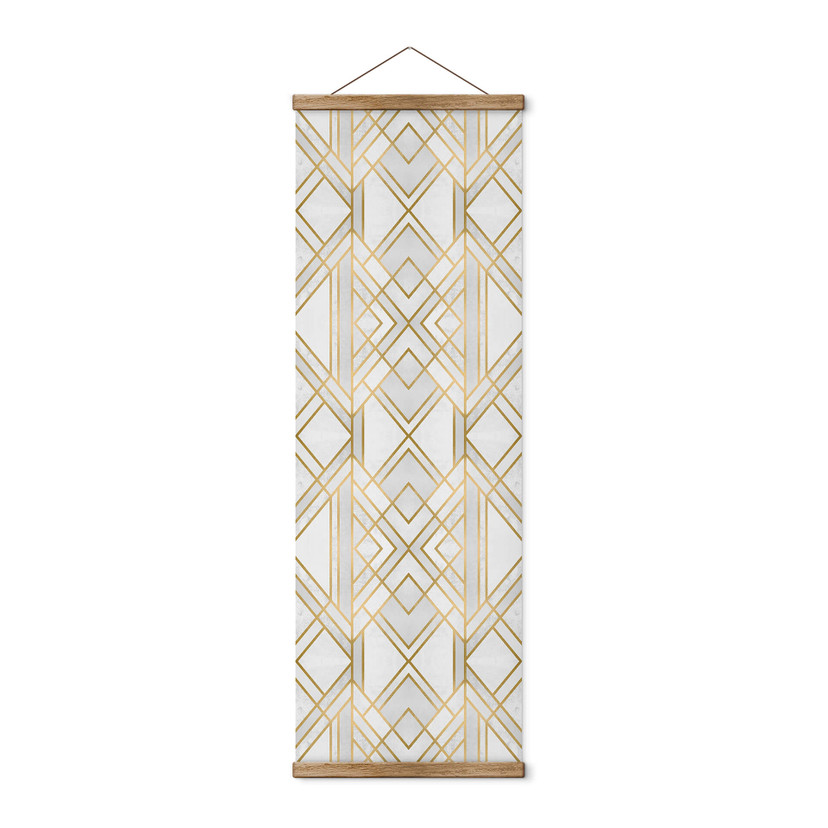 Textielposter Fredriksson - Golden Geometry
