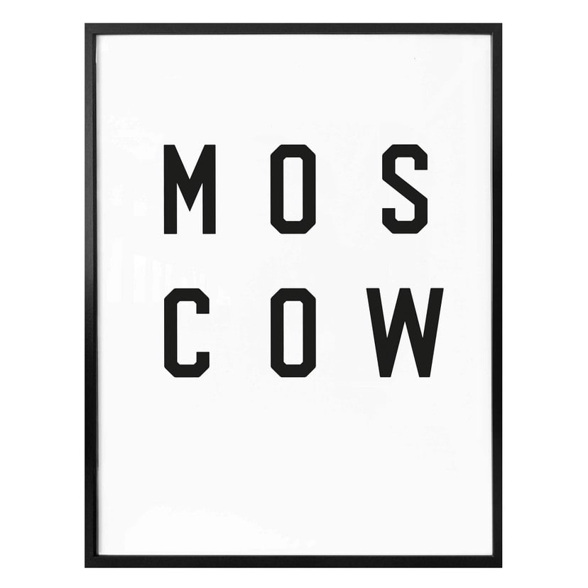 Plakat - Typografia Moskwa