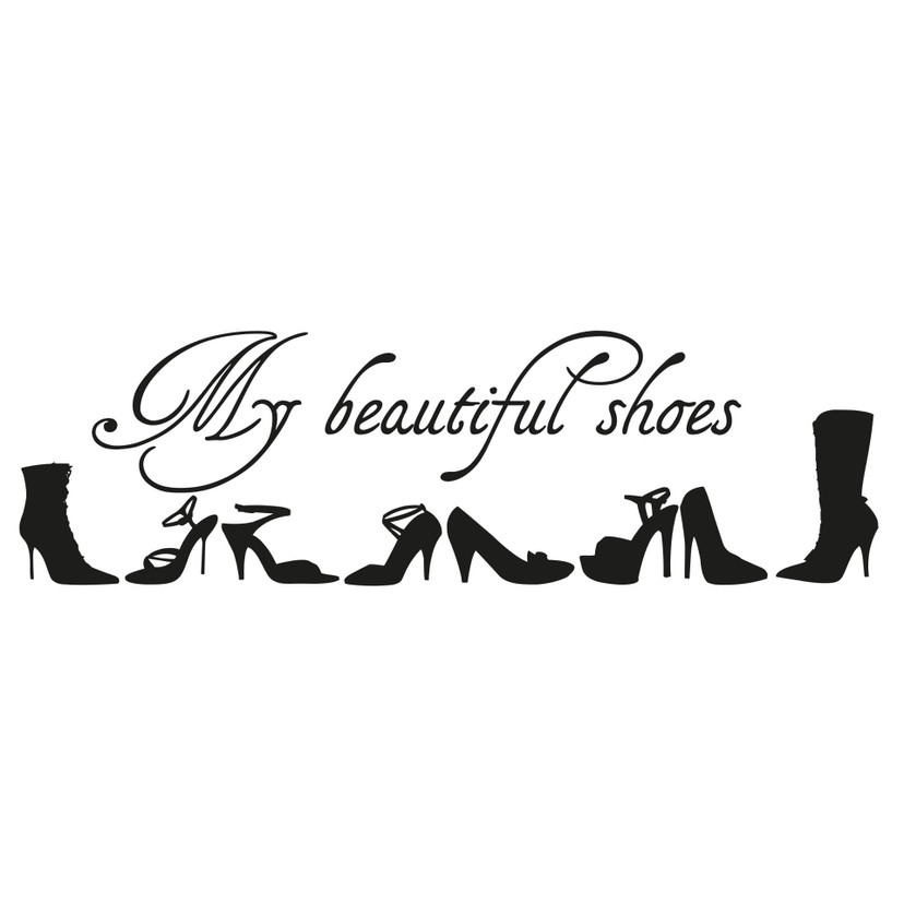 Wallsticker My beautiful shoes