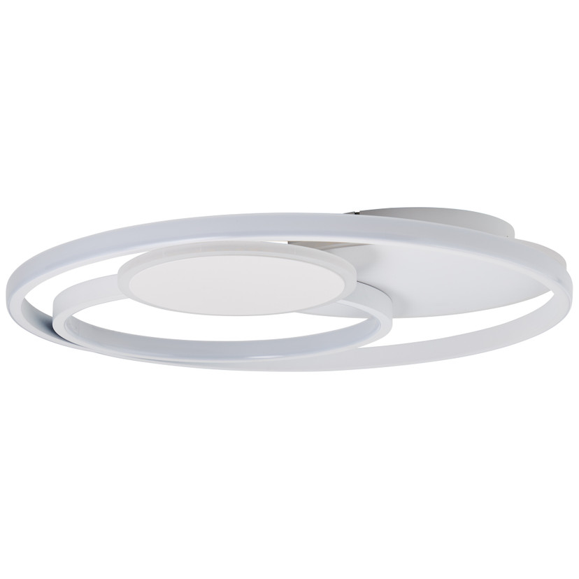Deckenleuchte Mick, weiß, 7 x 50 cm, Metall Deckenlampe, dimmbar