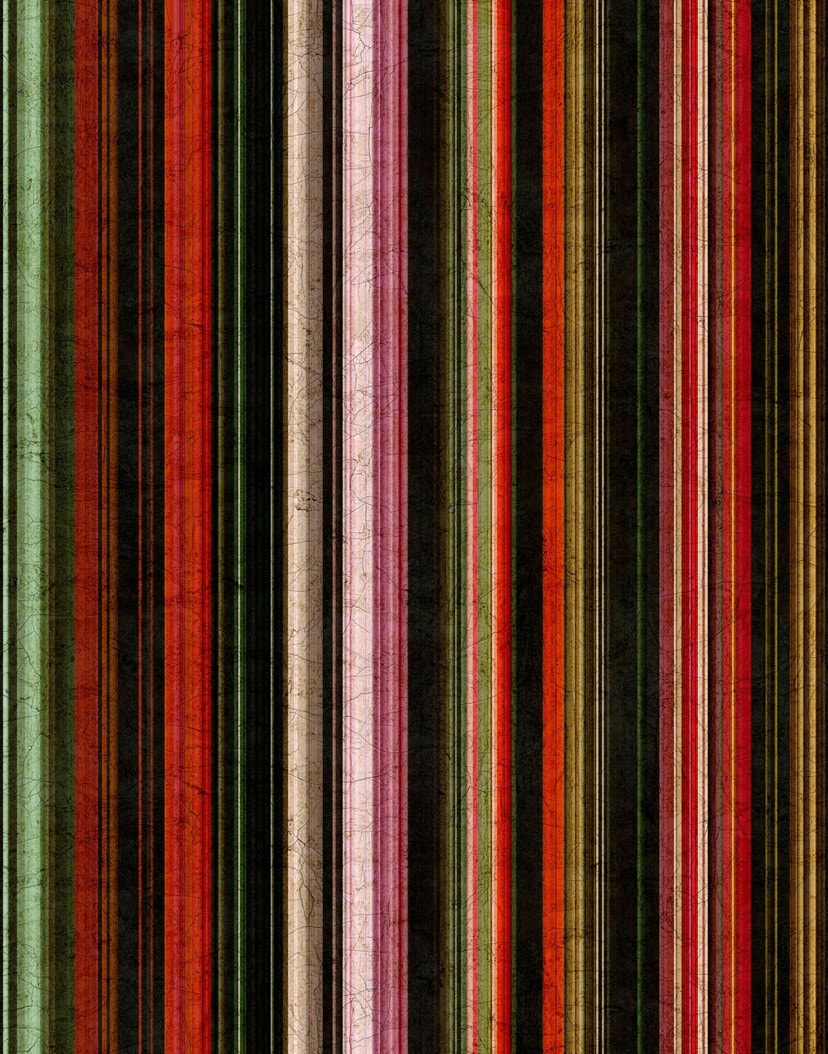 Fototapeta z motywem pasków w stylu vintage w kolorze czerwono zielono czarnym z fakturą patyny 2,7