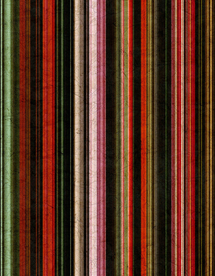 Fototapeta z motywem pasów w stylu vintage w kolorze czerwonym zielonym czarnym z fakturą patyny 3,4