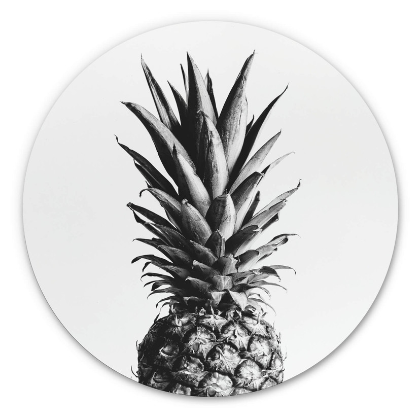 Tableau sur alu-Dibond 1X Studio - Ananas - Rond
