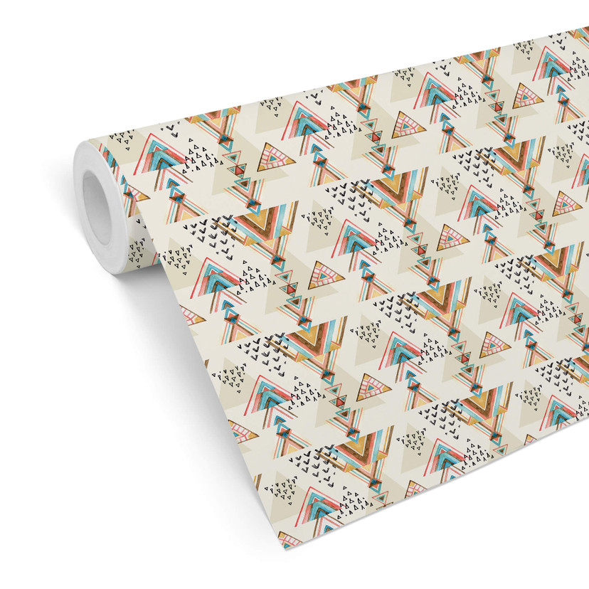 Mønstret tapet Bohemian Triangles