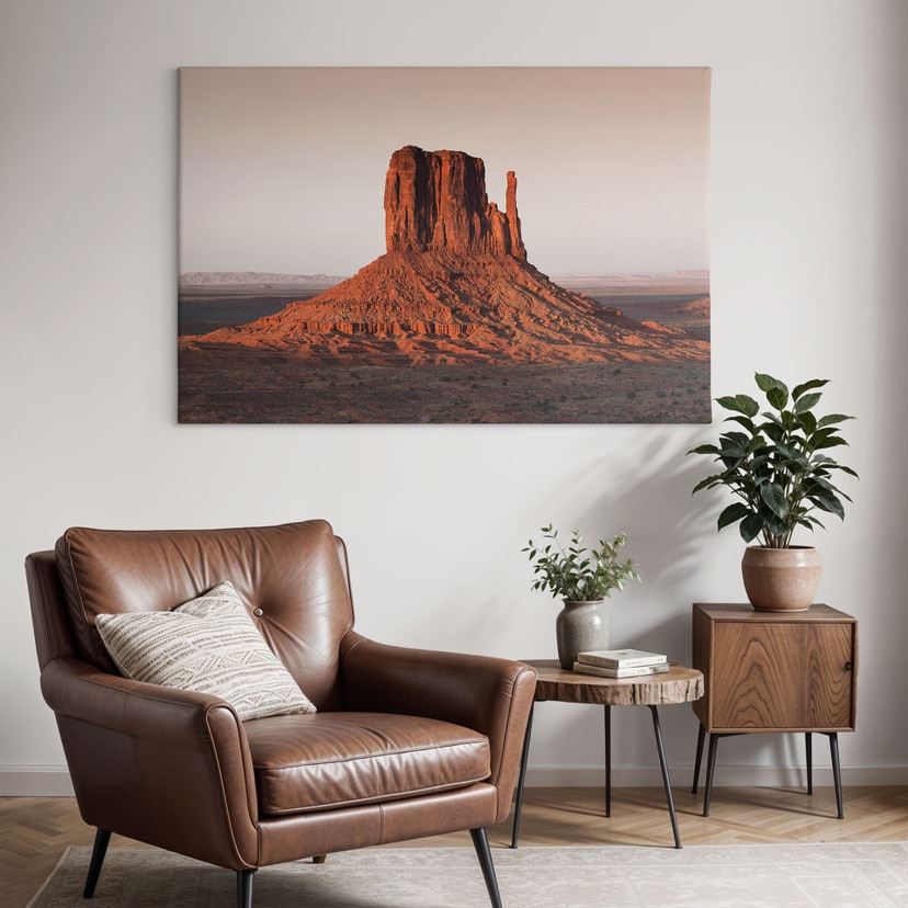 Tableau sur toile Formation rocheuse à Monument Valley - Hugonnard