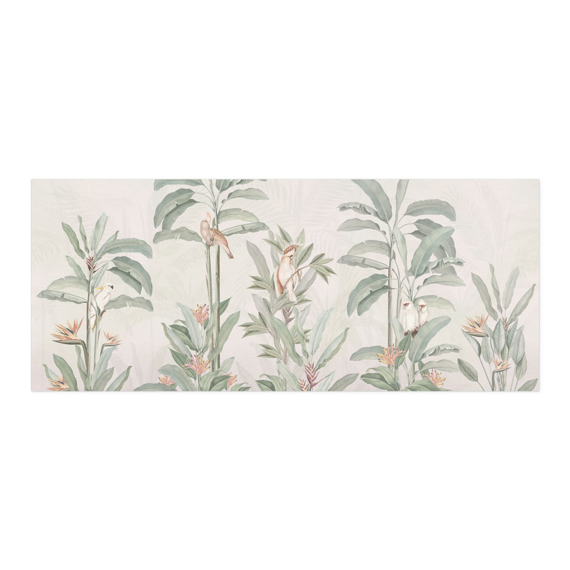 Revêtement pour cuisine autocollant forêt tropicale avec cacatoès - Bloomery Decor
