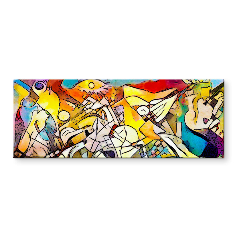 Tableau sur verre Zamart - Hommage à Picasso - Chaos - Panorama