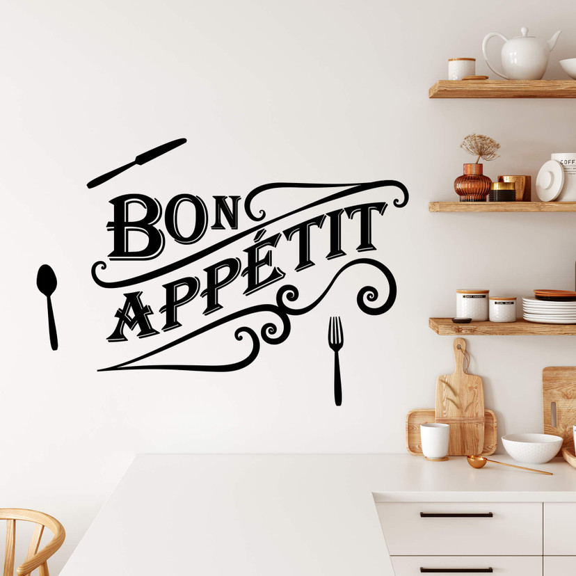 Wandtattoo Bon Appétit - Vintage