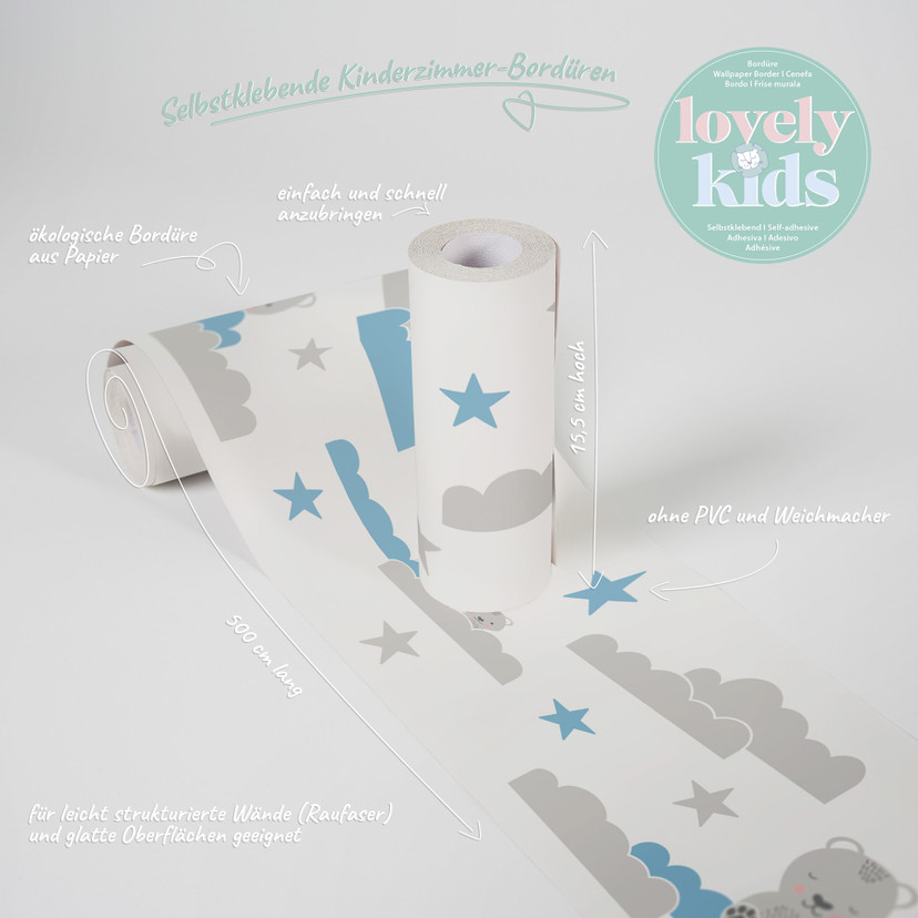 Bordo autoadesivo - Lovely Kids sognatori