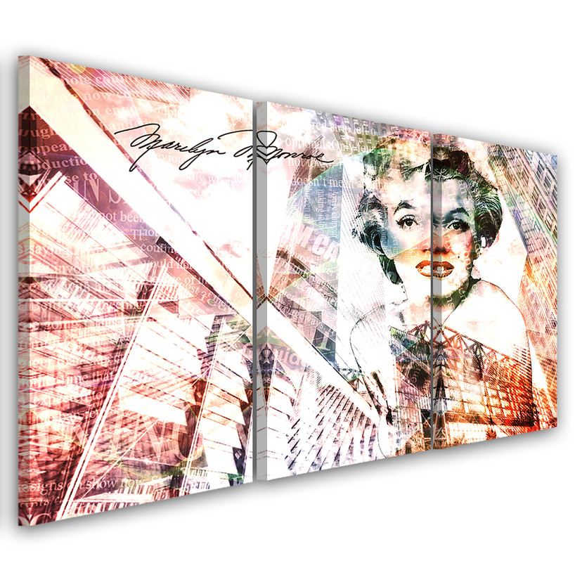 3-delt lærredstryk, Marilyn Monroe