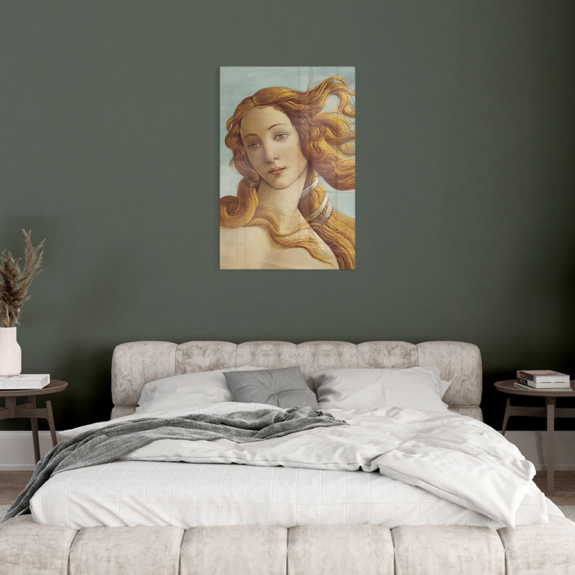 Glasbillede - Portræt af Venus - Inspireret af Botticelli