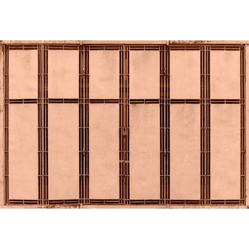 Art Deco Structure - Fototapeta w kratkę w kolorze miedzi