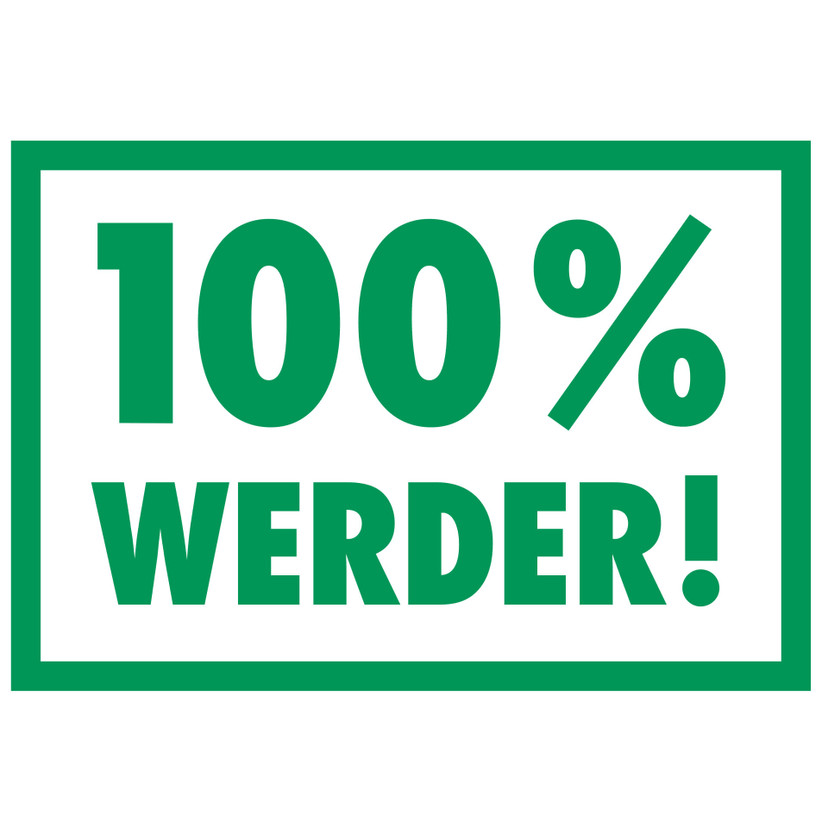 Wandtattoo Werder Bremen 100 Prozent