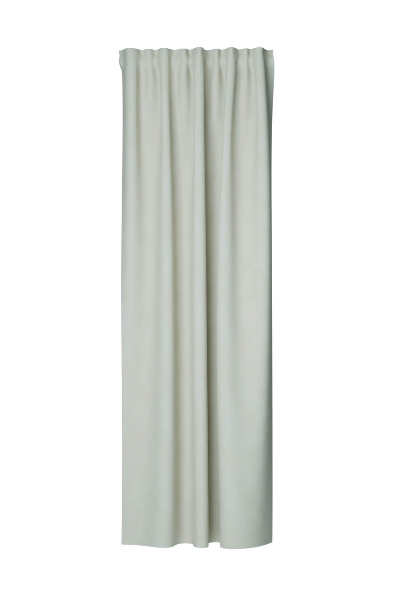 Homing Samtvorhang mit verdeckten Schlaufen Velia ecru -  2,45 x 1,4 m