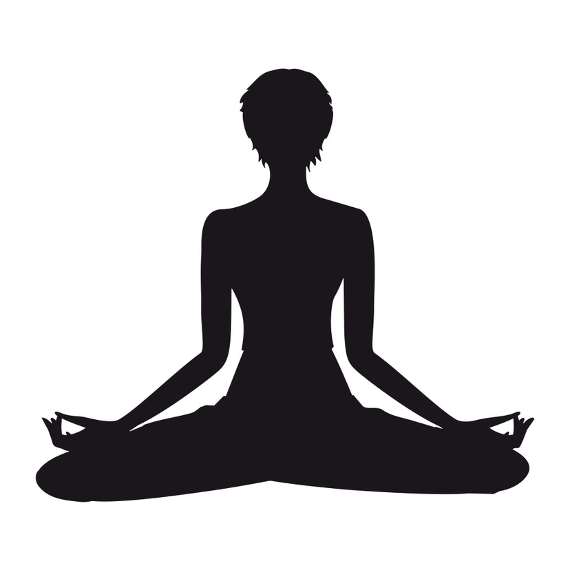 Wallsticker -  Yoga - Meditationsstilling 02