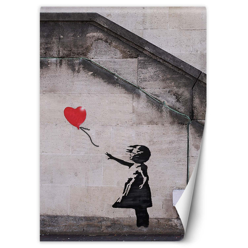Fototapete, Banksy Mädchen mit Luftballon