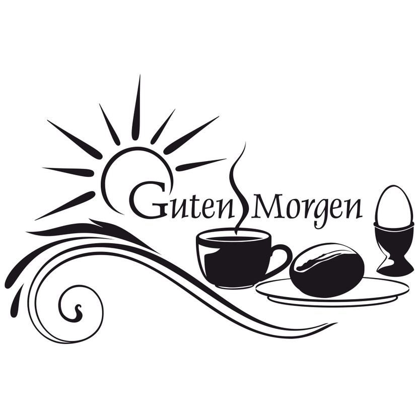 Wandtattoo Guten Morgen 1