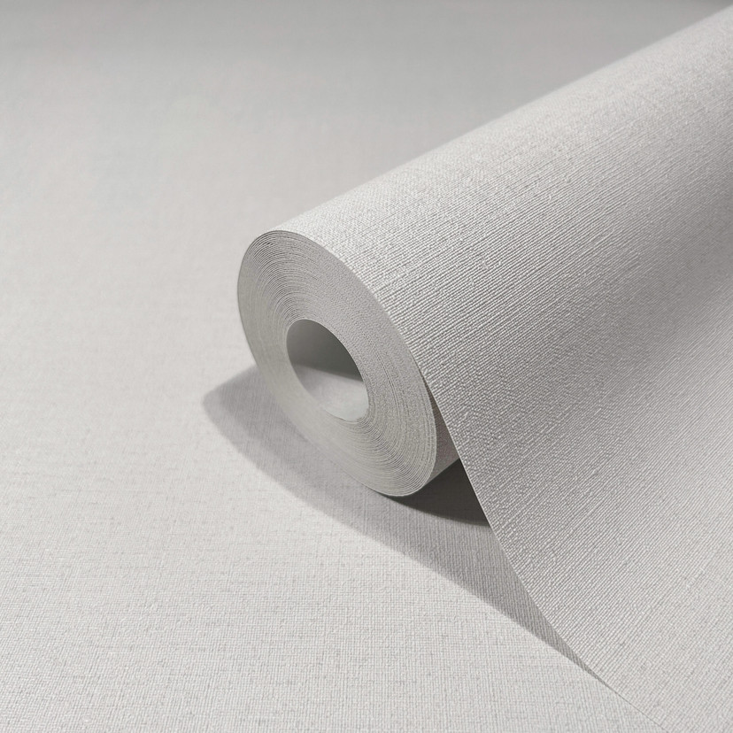non-woven tapet grå hvid tekstiloptik til stue soveværelse kontor marburg tapet