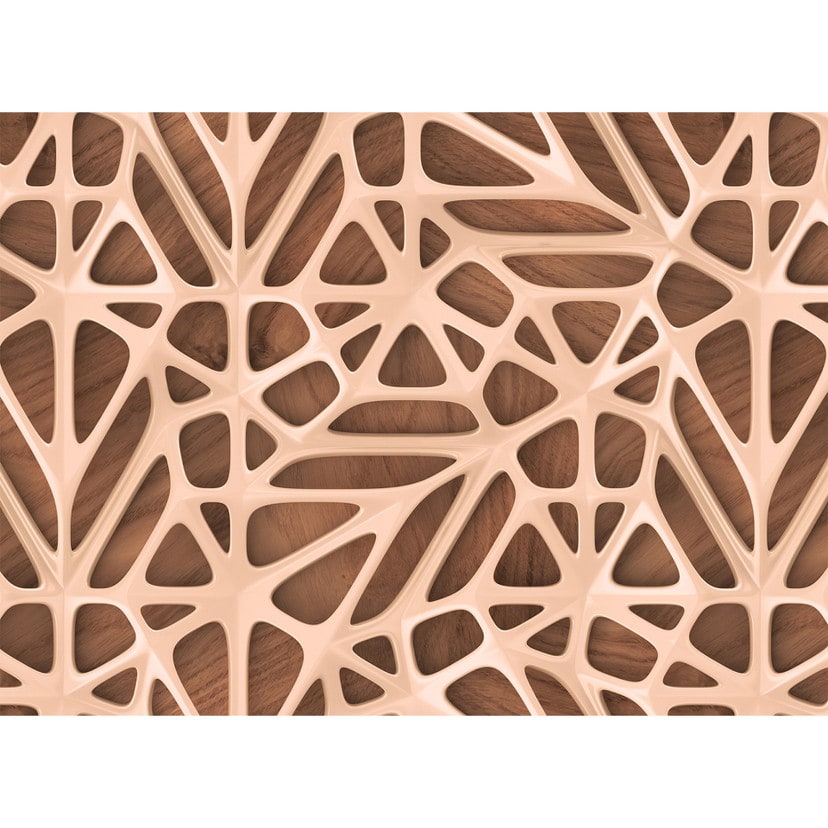non-woven tapet Organic Surface wood optic fototapet Designwalls i beige og brun